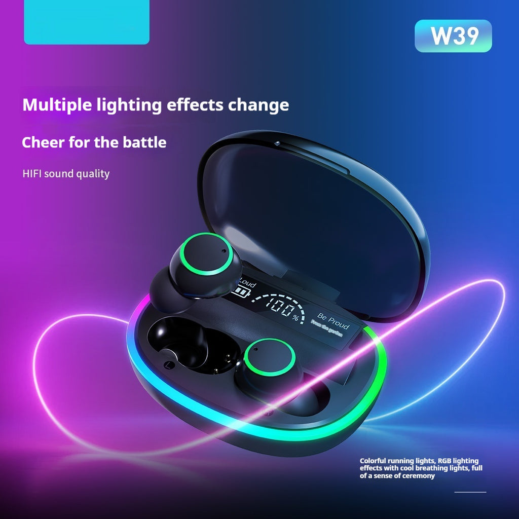 EARBUDS with multiple lighting effects and HIFI sound quality for an immersive audio experience.
